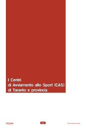 I Centri di Avviamento allo Sport (CAS) di Taranto e ... - Coni Puglia