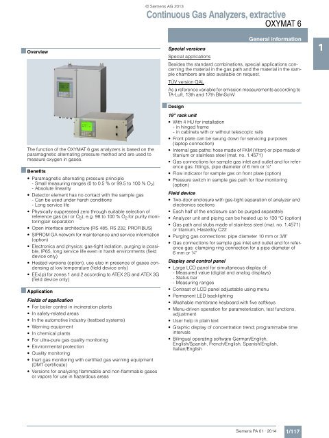 Siemens Oxymat 6