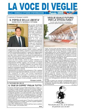 VEGLIE Settembre 2008 - Veglie News