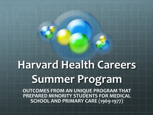 Harvard Health Careers Summer Program