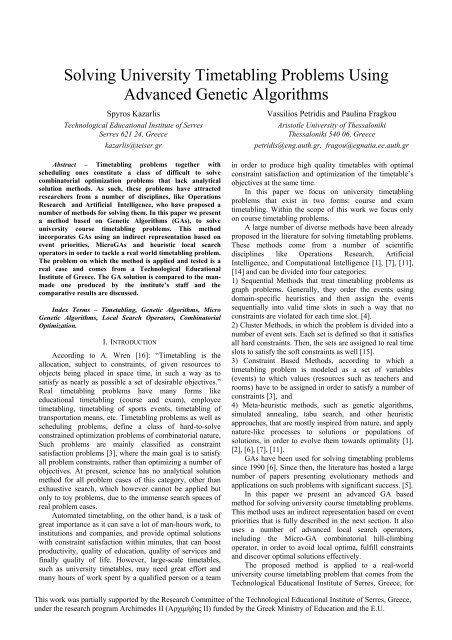 Preparation of Papers in a Two-Column Format for the 21st Annual ...