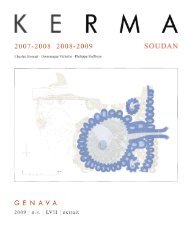 2007-2008 2008-2009 SOUDAN - Kerma
