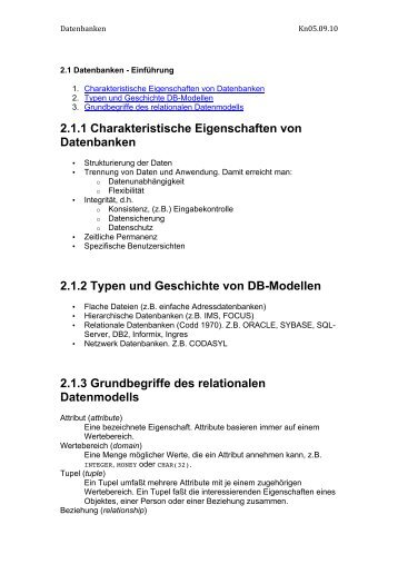 2.1.1 Charakteristische Eigenschaften von ... - Naumann-info.de