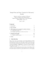 Sample Size and Power Analysis for Microarray Studies