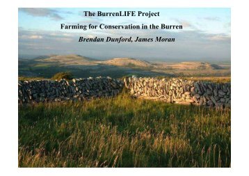 The BurrenLIFE Project Farming for Conservation in the Burren ...