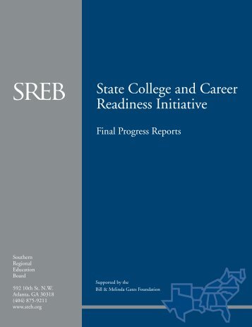 Final Progress Reports - Southern Regional Education Board