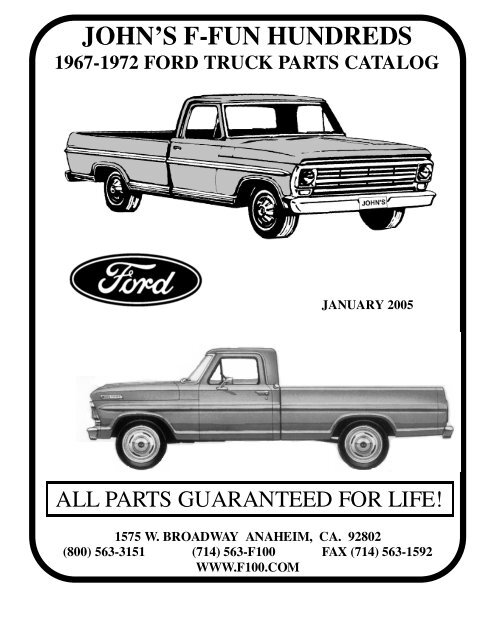 67 72 Ford Truck John S F Fun Hundreds