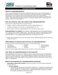 What are organophosphates? - Illinois Poison Center