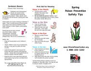 Spring Brochure - Illinois Poison Center