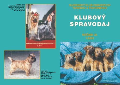 Spravodaj 1/2001 - SlovenskÃƒÂ½ klub chovateÃ„Â¾ov teriÃƒÂ©rov a foxteriÃƒÂ©rov