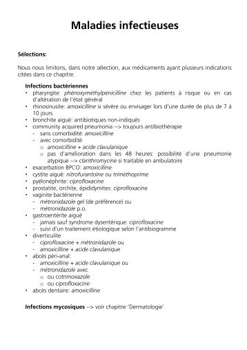 Maladies infectieuses - Farmaka