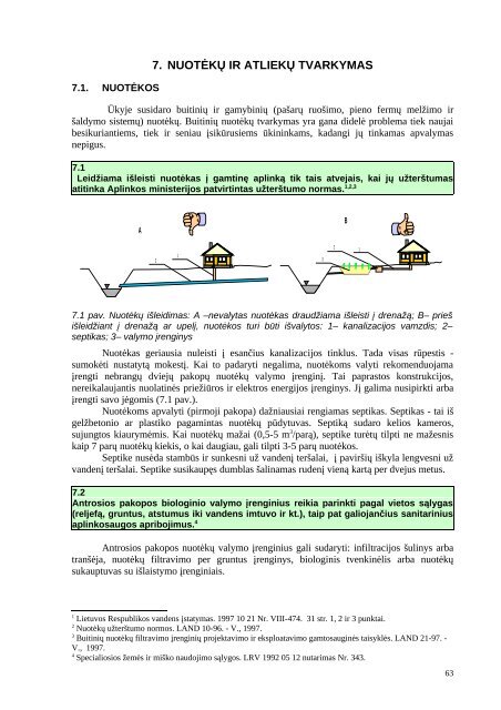 7. NUOTĖKŲ IR ATLIEKŲ TVARKYMAS - Aplinkos apsaugos agentūra