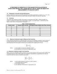 a proposed alternative to the subjective evaluation of scratche