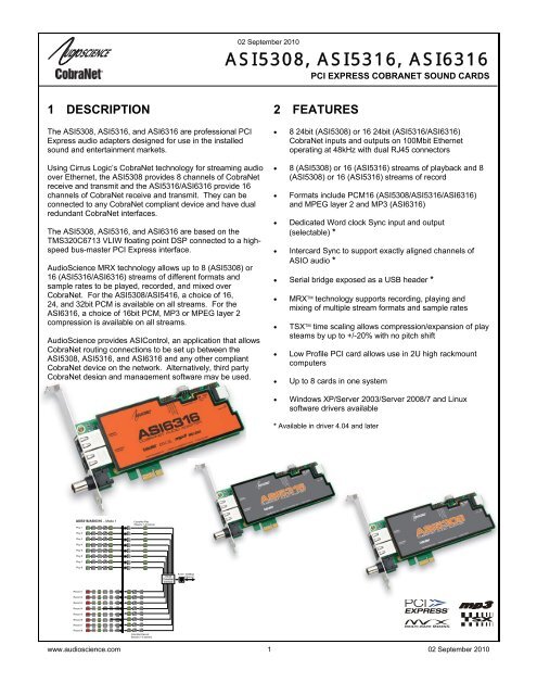 Datasheet asi53xx_6316 - SLG Broadcast AG