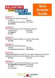 The Quiz Answer Sheet