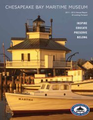 2011â 2012 Annual Report - Chesapeake Bay Maritime Museum