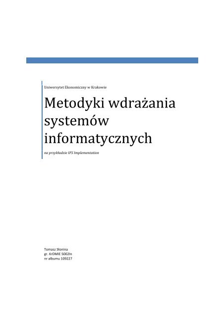 Metodyka Wdrozenia