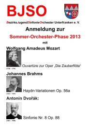 Anmeldung zur - Bayerische Musikakademie Hammelburg