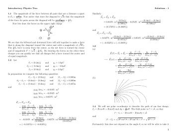 Homework Solutions All - Physics