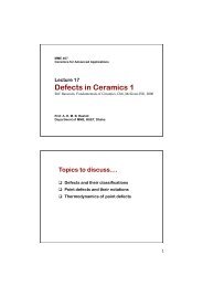 Defects in ceramic structure 1