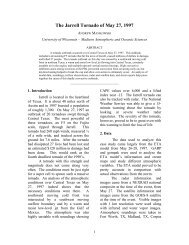 The Jarrell Tornado of May 27, 1997 - Atmospheric and Oceanic ...