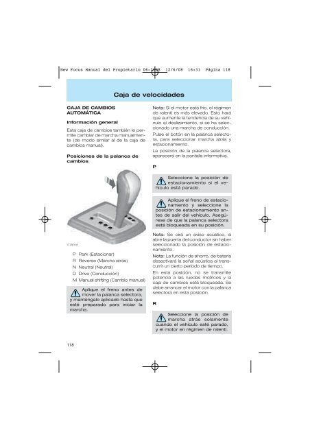 New Focus Manual del Propietario 06-2008 - Pettiti