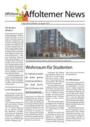 Affoltemer News - Quartierverein Zürich-Affoltern
