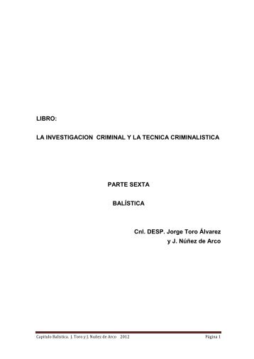 Manual De Balistica Forense Pdf