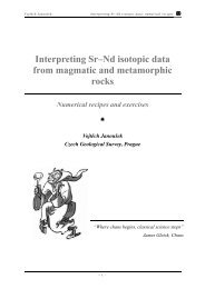 Interpreting SrÅNd isotopic data from magmatic and metamorphic ...