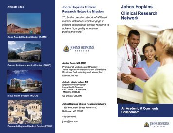 Johns Hopkins Clinical Research Network - The Johns Hopkins ...