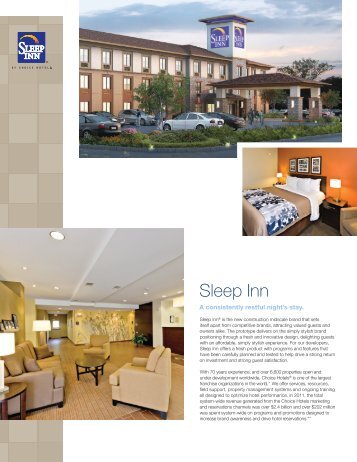 Sleep Inn - Choice Hotels Franchise