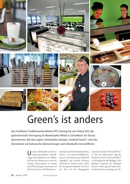 Green's ist anders - FPS Catering