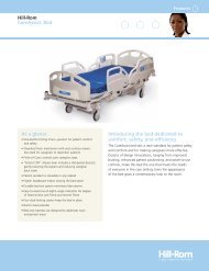 Hill-Rom P1170 CareAssist Bed Specification ... - Piedmont Medical
