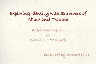 Exploring Identity with Survivors of Abuse and Trauma