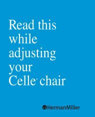 Celle Chair Adjustment Guide - Herman Miller