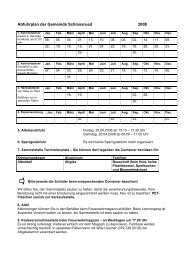 Abfuhrplan der Gemeinde Schlossrued 2008