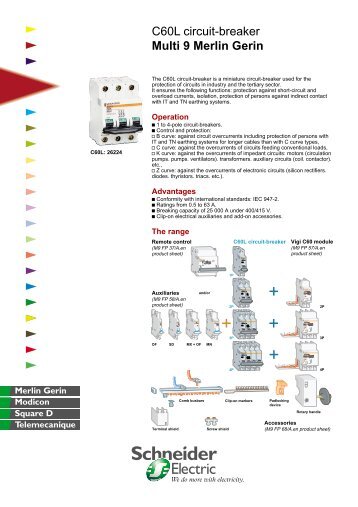 C60L circuit-breaker Multi 9 Merlin Gerin - TE-EPC-LPC