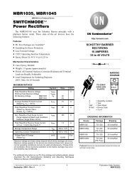 MBR1035, MBR1045 SWITCHMODEâ¢ Power Rectifiers