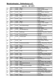 Ministrantenplan â Rothenburg