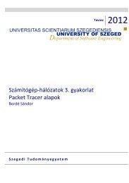03gyakorlat.pdf - SZTE STUD - Szegedi Tudományegyetem
