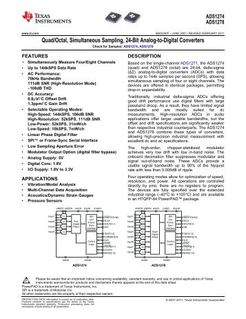 Quad/Octal, Simultaneous Sampling, 24-Bit Analog ... - TE-EPC-LPC