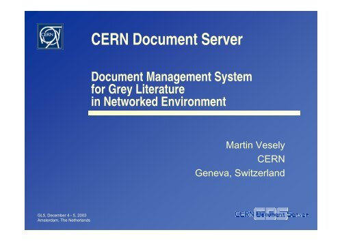 CERN Document Server - OpenGrey