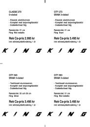 Rek Ca-pris 3.495 kr Rek Ca-pris 3.495 kr Rek Ca-pris ... - Cycleurope