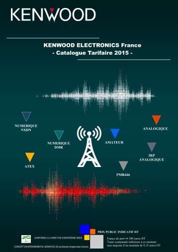 KENWOOD ELECTRONICS France - Catalogue Tarifaire 2015 -