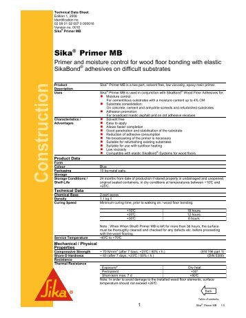Sika Primer MB - Sika Indonesia