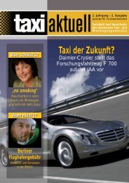 Taxi der Zukunft? - Taxi Aktuell