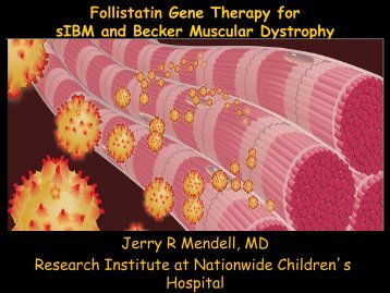 Follistatin Gene Therapy for sIBM and Becker Muscular Dystrophy ...