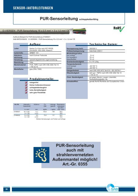 schleppkettenleitungen - Handling