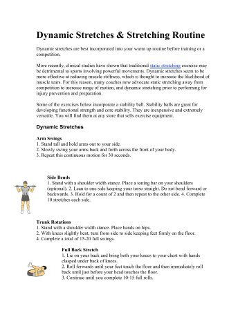 Dynamic Stretches & Stretching Routine - Music for All