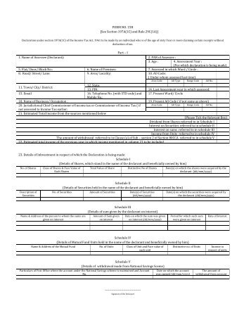 Form 15H - TSR Darashaw Home